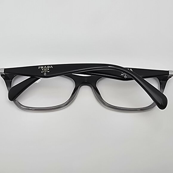 Prada VPR 15P ZYY-1O1 Black Gradient Transparent Eyeglasses Frame Italy 53mm - Picture 10 of 13